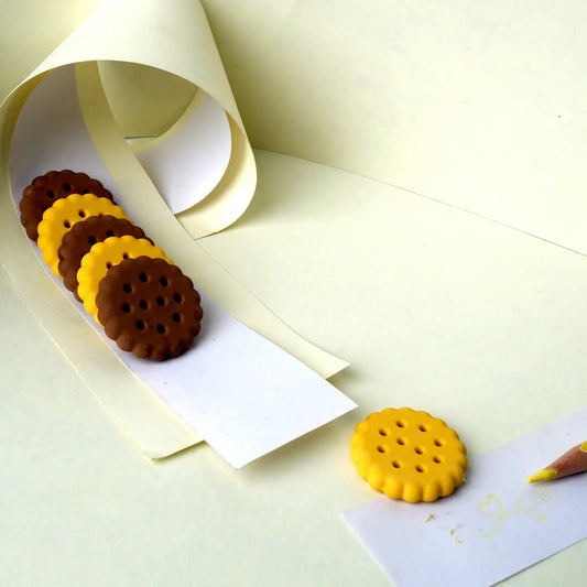 Cookie Shaped Eraser – Fun And Cute Stationery For Kids And Students