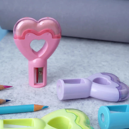 Heart Shaped 2-in-1 Sharpner And Eraser- Cute And Functional Stationery For Kids