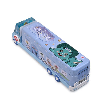 Aquarium-themed Bus Pencil Box – Sparkling Water Design