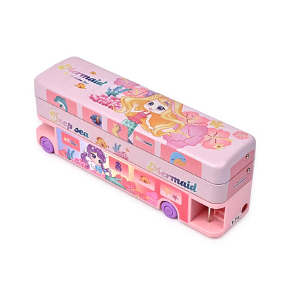 Mermaid Themed Bus Pencil Box – Spacious And Stylish Storage