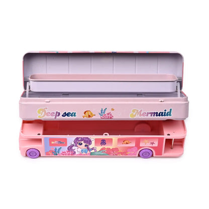 Mermaid Themed Bus Pencil Box – Spacious And Stylish Storage