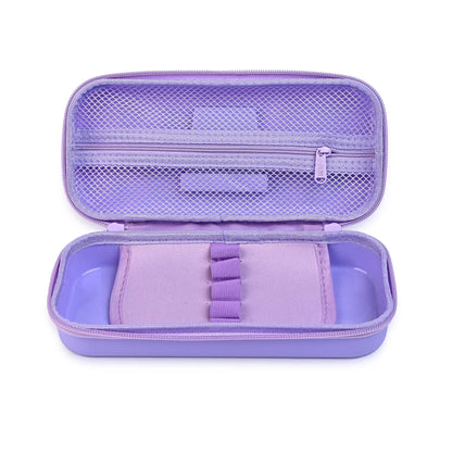 Sparkling Tumbler Pencil Box – Sturdy And Spacious With Glitter Water (Purple Edition)