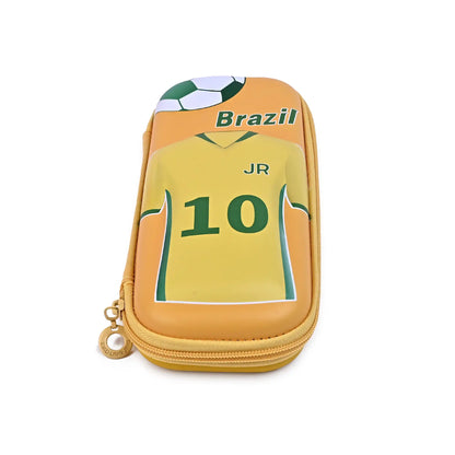 3d Brazil Football Jersey Pencil Box – Spacious And Trendy