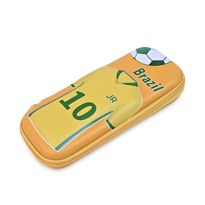 3d Brazil Football Jersey Pencil Box – Spacious And Trendy