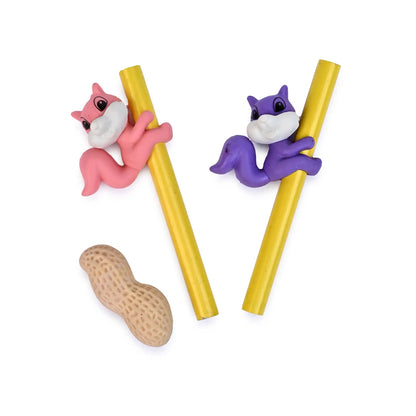 Cute Monkey And Banana Eraser Set – Fun And Playful Stationery For Kids