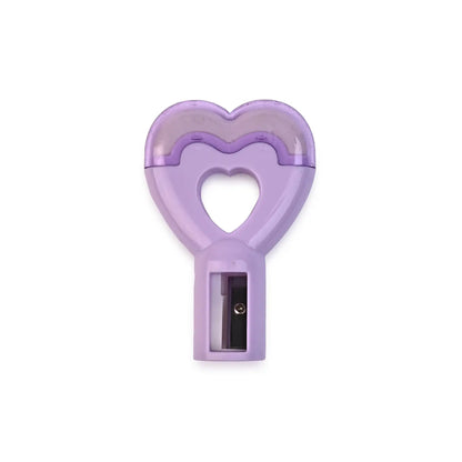 Heart Shaped 2-in-1 Sharpner And Eraser- Cute And Functional Stationery For Kids