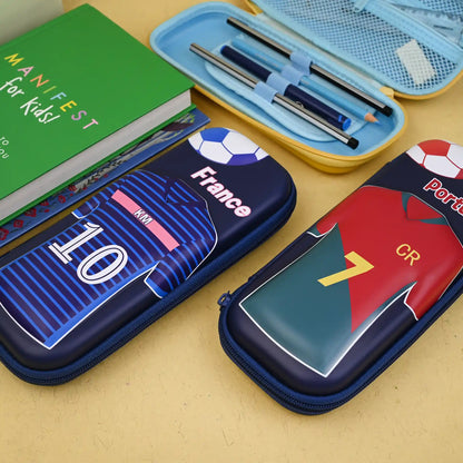 France Football Jersey 3d Pencil Box-spacious And Trendy