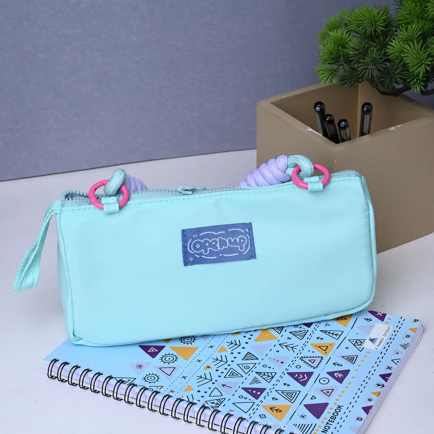 Aesthetic Cute Zipper Pouch | Multipurpose Stationery & Travel Organizer