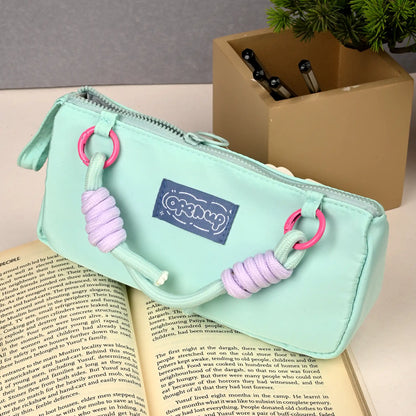 Aesthetic Cute Zipper Pouch | Multipurpose Stationery & Travel Organizer